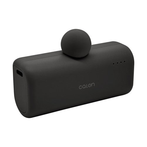 モバイルバッテリー PD20W対応Type-C1ポート Type-C直付け 5000mAh USB-A to Type-C充電専用コード付属 calon（チャコールグレー） ラスタバナナ RLI050C20W02CGRY