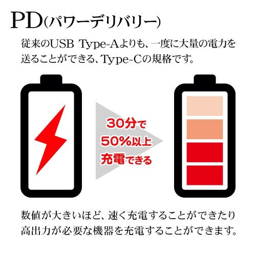 モバイルバッテリー PD20W対応Type-C1ポート Type-C直付け 5000mAh USB-A to Type-C充電専用コード付属 calon（チャコールグレー） ラスタバナナ RLI050C20W02CGRY