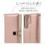 Galaxy S24 Ultra用 手帳型 viviana ミラー付き レディース ハンドストラップ付き マグネット式 ピンク ラスタバナナ 7851GS24UBVILPK