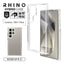 Galaxy S24 Ultra用 ハイブリッド RHINO 耐衝撃吸収 MIL規格 強い 頑丈 クリア 透明 表面硬度5H ラスタバナナ 7854GS24UHACL