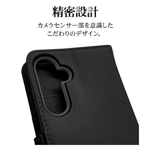 Galaxy A55 5G 手帳型 カード入れ おしゃれ スタンド機能 シンプル ハンドストラップ付き マグネット式 ブラック ラスタバナナ 7935GA55BHSBK