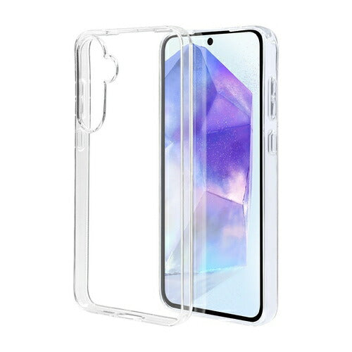 Galaxy A55 5G ソフトケース TPU 耐衝撃吸収 クリア 透明 1.2mm ワイヤレス充電対応 ラスタバナナ 7937GA55TPCL