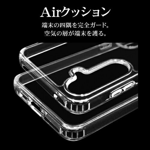 Galaxy A55 5G ハイブリッドケース RHINO ライノ 耐衝撃吸収 MIL規格 強い 頑丈 クリア 透明 表面硬度5H ラスタバナナ 7939GA55HACL