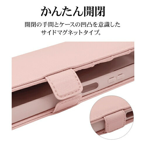 Xperia 10 VI用 手帳型 カード入れ おしゃれ スタンド機能 シンプル ハンドストラップ付き マグネット式 ライトピンク エクスペリア ラスタバナナ 7968XP106BHSLPK