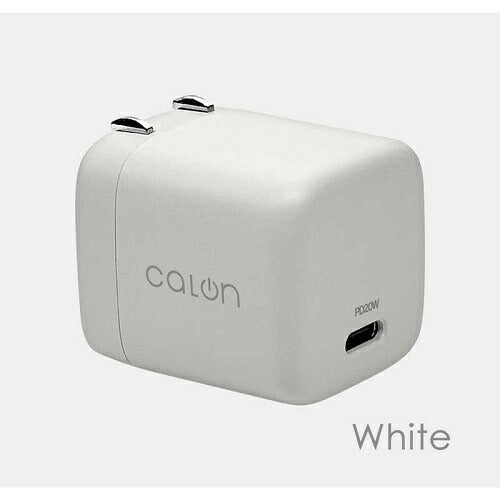 スマートフォン・タブレット用AC充電器 calon Type-C Power Delivery ホワイト ラスタバナナ RACC20W05WH