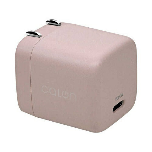 スマートフォン・タブレット用AC充電器 calon Type-C Power Delivery スモーキーピンク ラスタバナナ RACC20W05SPK