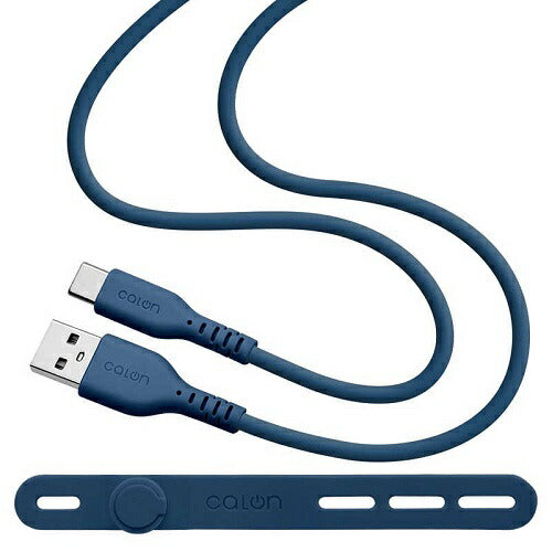 USB Type-A to Type-C シリコンケーブル 1m calon ネイビー ラスタバナナ R10CAAC3A06NV