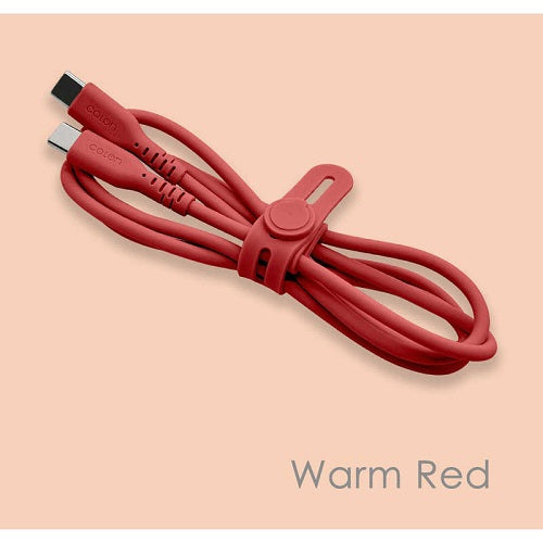 USB Type-C to Type-C Power Delivery シリコンケーブル 1m calon ウォームレッド ラスタバナナ R10CACC3A04WRD
