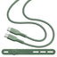 USB Type-C to Type-C Power Delivery シリコンケーブル 1m calon スモーキーグリーン ラスタバナナ R10CACC3A04SGR