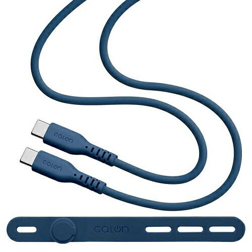 USB Type-C to Type-C Power Delivery シリコンケーブル 1m calon ネイビー ラスタバナナ R10CACC3A04NV