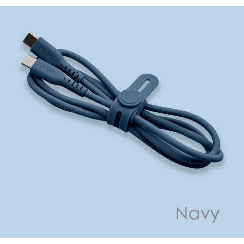 USB Type-C to Type-C Power Delivery シリコンケーブル 1m calon ネイビー ラスタバナナ R10CACC3A04NV