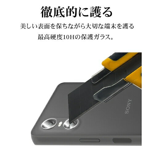 Xperia 10 VI用 カメラレンズカバー カメラレンズ保護ガラス 傷から守る 高透明 クリア 高光沢 硬度10H エクスペリア ラスタバナナ CR4290XP106