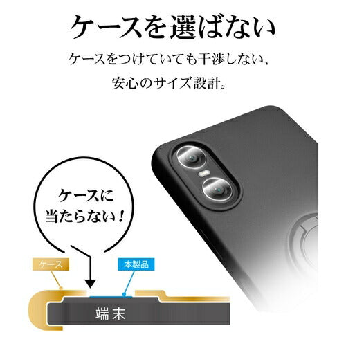 Xperia 10 VI用 カメラレンズカバー カメラレンズ保護ガラス 傷から守る 高透明 クリア 高光沢 硬度10H エクスペリア ラスタバナナ CR4290XP106