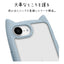 iPhone 16e用 MIMI 猫耳ハイブリッドケース 背面クリア TPUバンパーケース（スモーキーブルー） ラスタバナナ 8655IP5EHPSBL