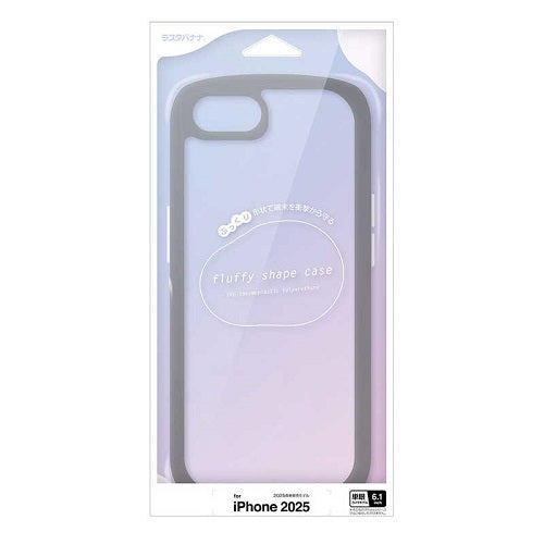 iPhone 16e Fluffy Shape TPUケース ブラック ラスタバナナ 8671IP5ETPBK