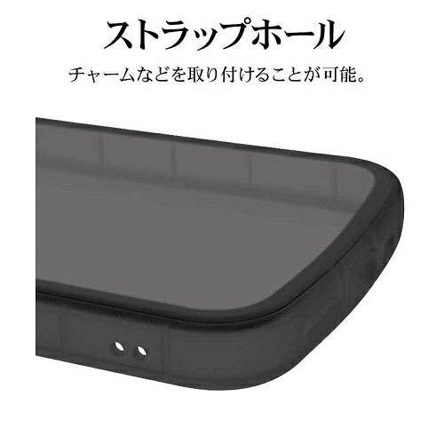 iPhone 16e Fluffy Shape TPUケース ブラック ラスタバナナ 8671IP5ETPBK