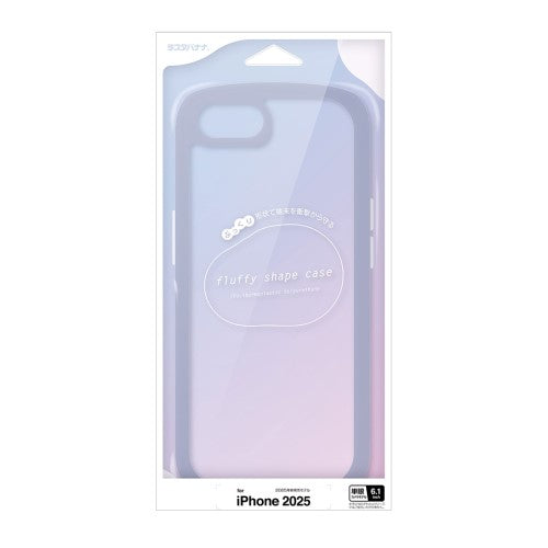 iPhone 16e用 FLUFFY SHAPE TPUケース ブルー ラスタバナナ 8673IP5ETPBL
