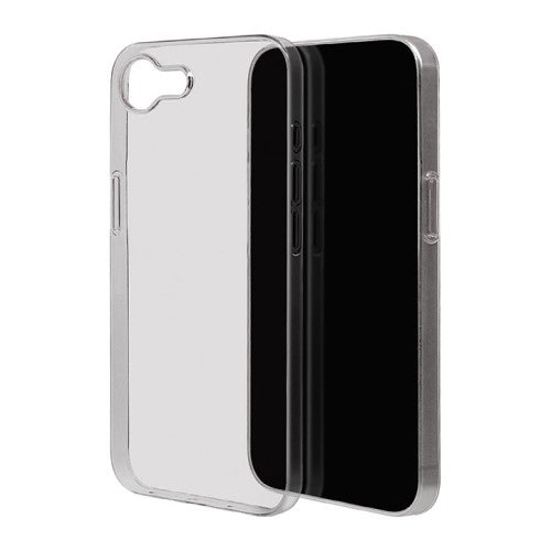 iPhone 16e ハードカバー ULTRA LIGHT スリムフィット 超軽量 極薄 0.6mm ワイヤレス充電対応 クリアブラック ラスタバナナ 8691IP5EPCBK