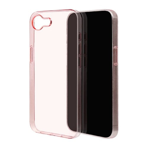 iPhone 16e ハードカバー ULTRA LIGHT スリムフィット 超軽量 極薄 0.6mm ワイヤレス充電対応 クリアピンク ラスタバナナ 8692IP5EPCPK