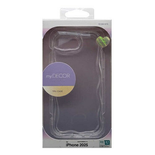 iPhone 16e ソフトケース TPU 耐衝撃吸収 クリア インサイドウェーブ my.DECOR ラスタバナナ 8695IP5ETPCL