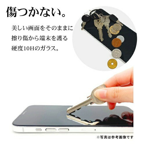 iPhone 16e/14/13 Pro/13用ガラスフィルム ブルーライトカット 高光沢 傷に強い ホコリ防止 ラスタバナナ GE4710IP5E