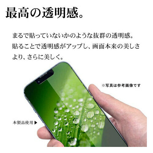 iPhone 16e/14/13 Pro/13用ガラスフィルム 高光沢 高透明 クリア 傷に強い ホコリ防止 簡単貼り付け ラスタバナナ GST4713IP5E
