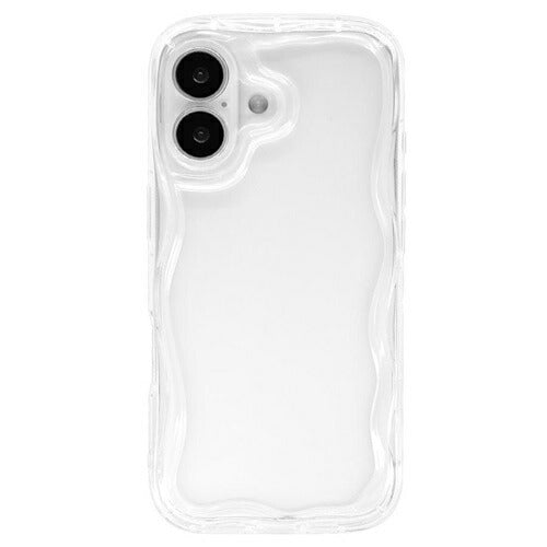 iPhone17 ケース カバー ソフトケース TPU 耐衝撃吸収 クリア 透明 インサイドウェーブ ストラップホール my.DECOR クリア アイフォン スマホケース ラスタバナナ 8957IP5ATPCL