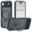 iPhone Air ケース カバー ハイブリッド ZEROSAFE Shaft MagSafe対応 マグネット充電 耐衝撃 MIL フロスト TPUバンパーケース リング付き 落下防止 ワイヤレス充電 フロストネイビー ラスタバナナ 9073IP5CZSFNV