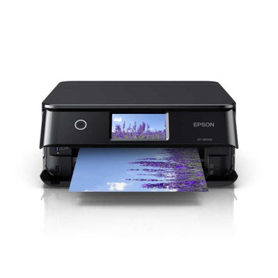 A4カラーインクジェット複合機プリンター Colorio ［カード/名刺～A4］ ブラック エプソン EP-887AB