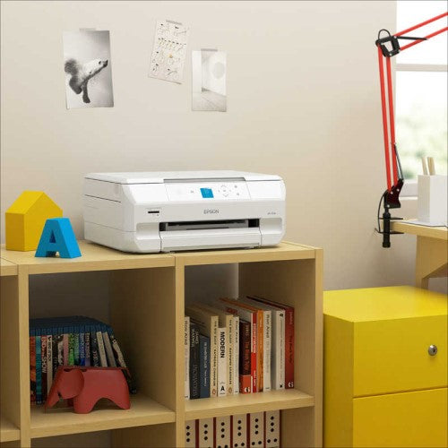 A4カラーインクジェット複合機プリンター Colorio ［L判～A4］ ホワイト エプソン EP-717A