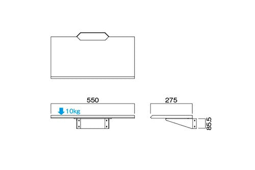 HAYAMI ハヤミ工産 テレビスタンド用棚板 RFP-51