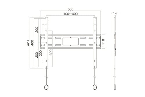 HAYAMI ハヤミ工産 壁掛金具 ～70V型対応 SH-741