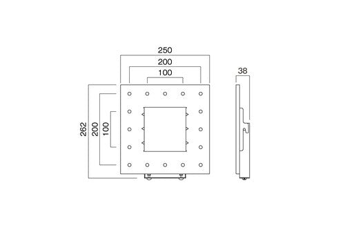 HAYAMI ハヤミ工産 壁掛金具 ～50V型対応 LH-22