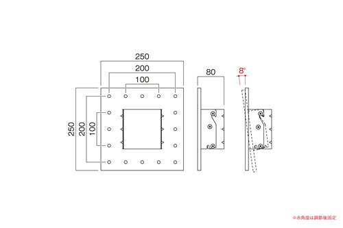 HAYAMI ハヤミ工産 壁掛金具 ～50V型対応 LH-42