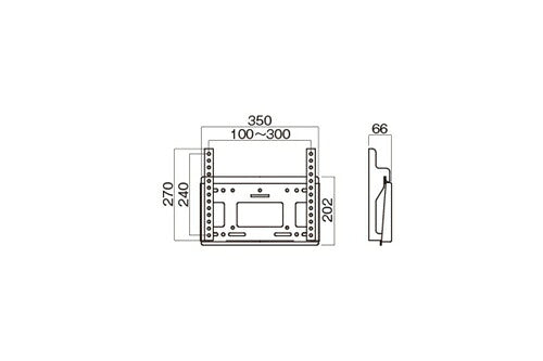 HAYAMI ハヤミ工産 壁掛金具 ～50V型対応 MH-451W