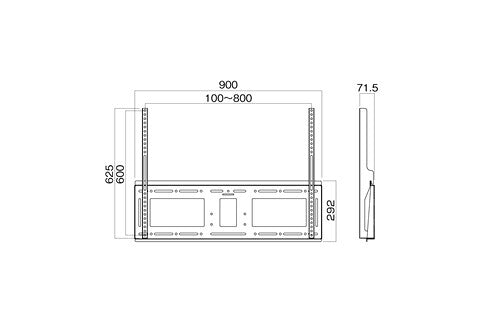 HAYAMI ハヤミ工産 壁掛金具 ～120V型対応 MH-951W