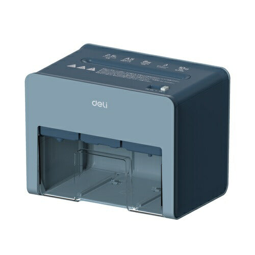 シュレッダー コンパクト 卓上型 A5サイズ ブルー DELI T925-BL