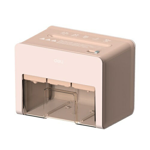 シュレッダー コンパクト 卓上型 A5サイズ ピンク DELI T925-PK