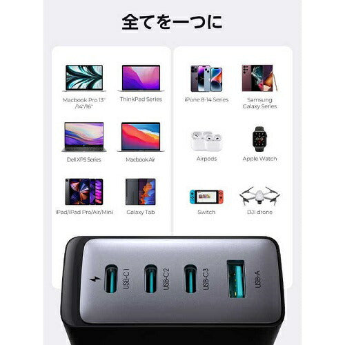 AC充電器 100W PD対応 4ポート ブラック JOYROOM TCG04