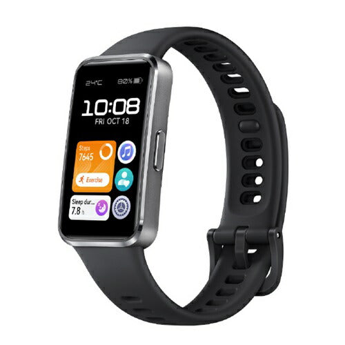 スマートウォッチ Band 10 HUAWEI ファーウェイ Band10BLACK マットブラック Aluminum Edition 睡眠分析 心拍 血中酸素レベル 着信通知