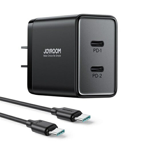 AC充電器 40W PD対応 2ポート ブラック JOYROOM TCF09