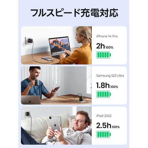 AC充電器 40W PD対応 2ポート ブラック JOYROOM TCF09