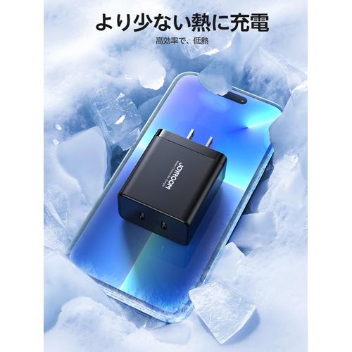 AC充電器 40W PD対応 2ポート ブラック JOYROOM TCF09