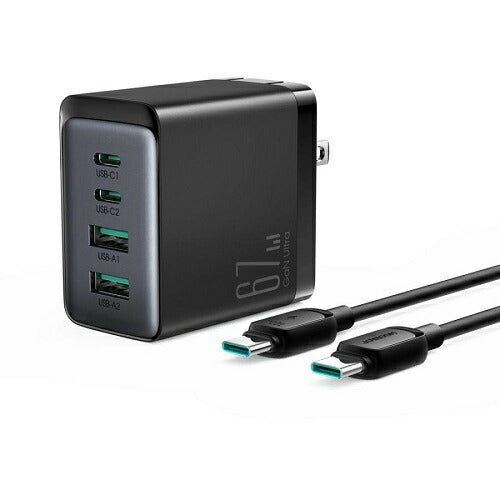 67W PD対応 4ポート AC充電器 ブラック JOYROOM TCG02