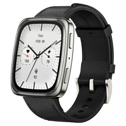 スマートウォッチ Amazfit Active 2 Square ブラックレザー Zepp Health Corporation SP170075-C01