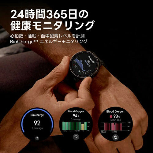 Amazfit アマズフィット Active MAX スマートウォッチ SP170080-C01 GPS AMOLED 防水 ブラック
