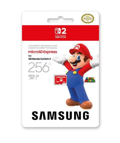 【お一人様一台限り】 任天堂認証/日本国内仕様【Switch 2用】Samsung microSD Express Card 256GB for Nintendo Switch 2