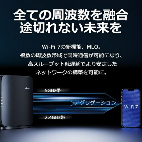 無線ルーター 無線LAN BE7200デュアルバンドWi-Fi 7ルーター TP-Link Archer BE7200
