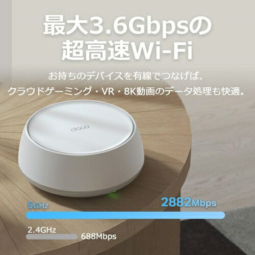 無線ルーター 無線LAN メッシュルーター BE3600 デュアルバンドメッシュWi-Fi 7システム TP-Link Deco BE25 2P