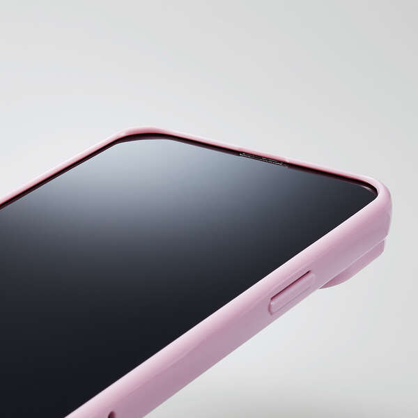 エレコム iPhone14/13用 ハイブリッドケース オーロラパープル PM-A22AHVCAPU